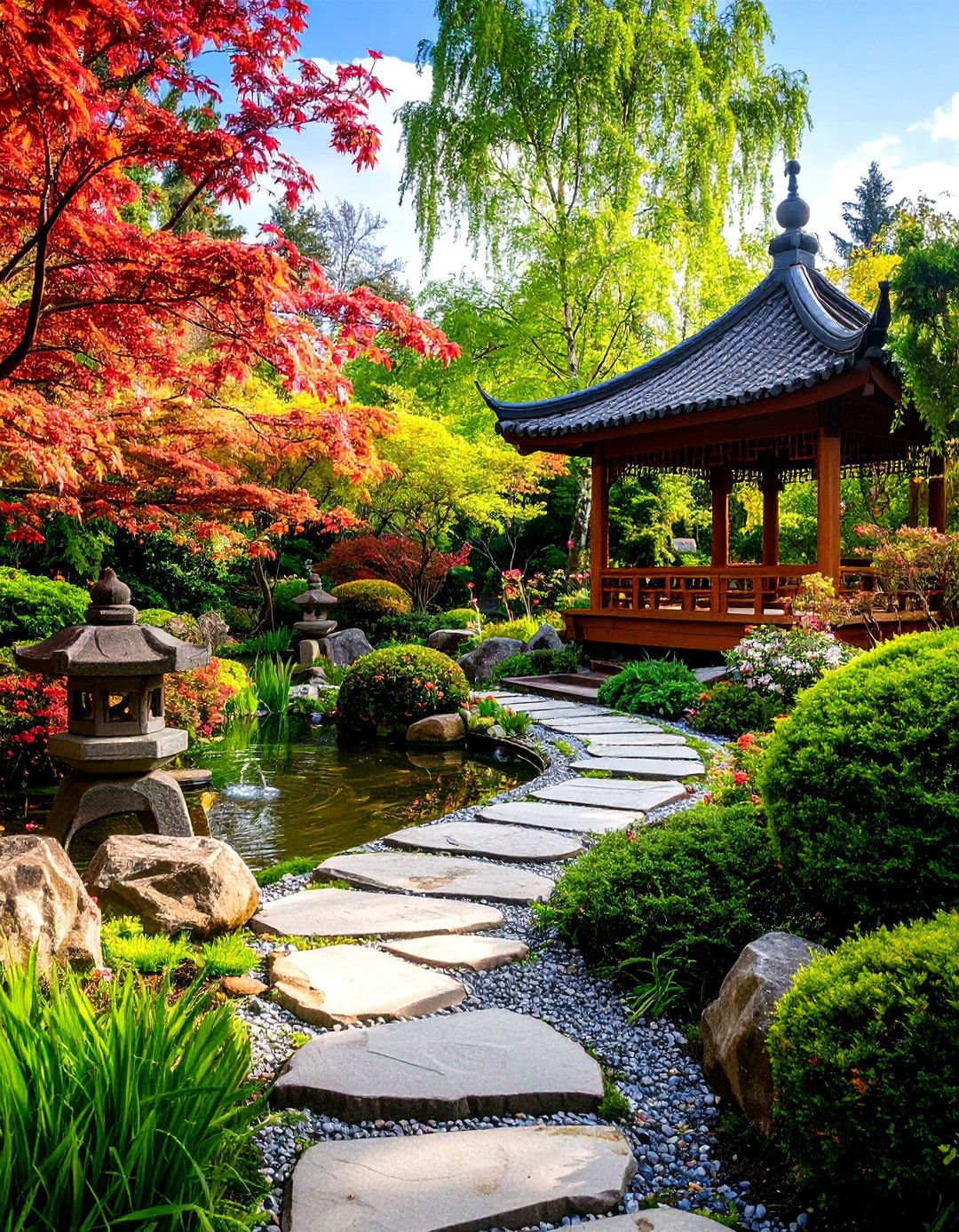 The Asian Inspired Tea Garden - 30 landscaping backyard ideas
