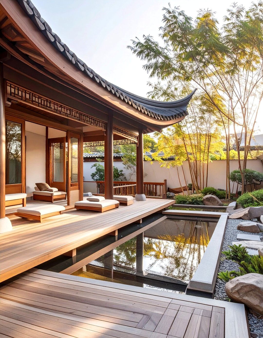 The Asian Inspired Teahouse Cover - 30 deck cover ideas