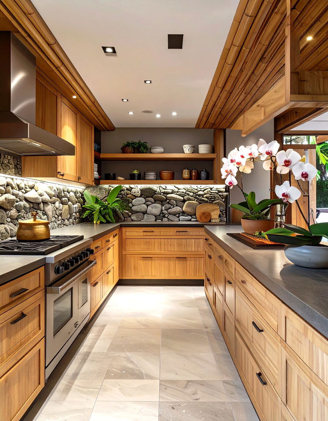 The Asian Inspired Zen Garage Kitchen - 30 garage kitchen ideas