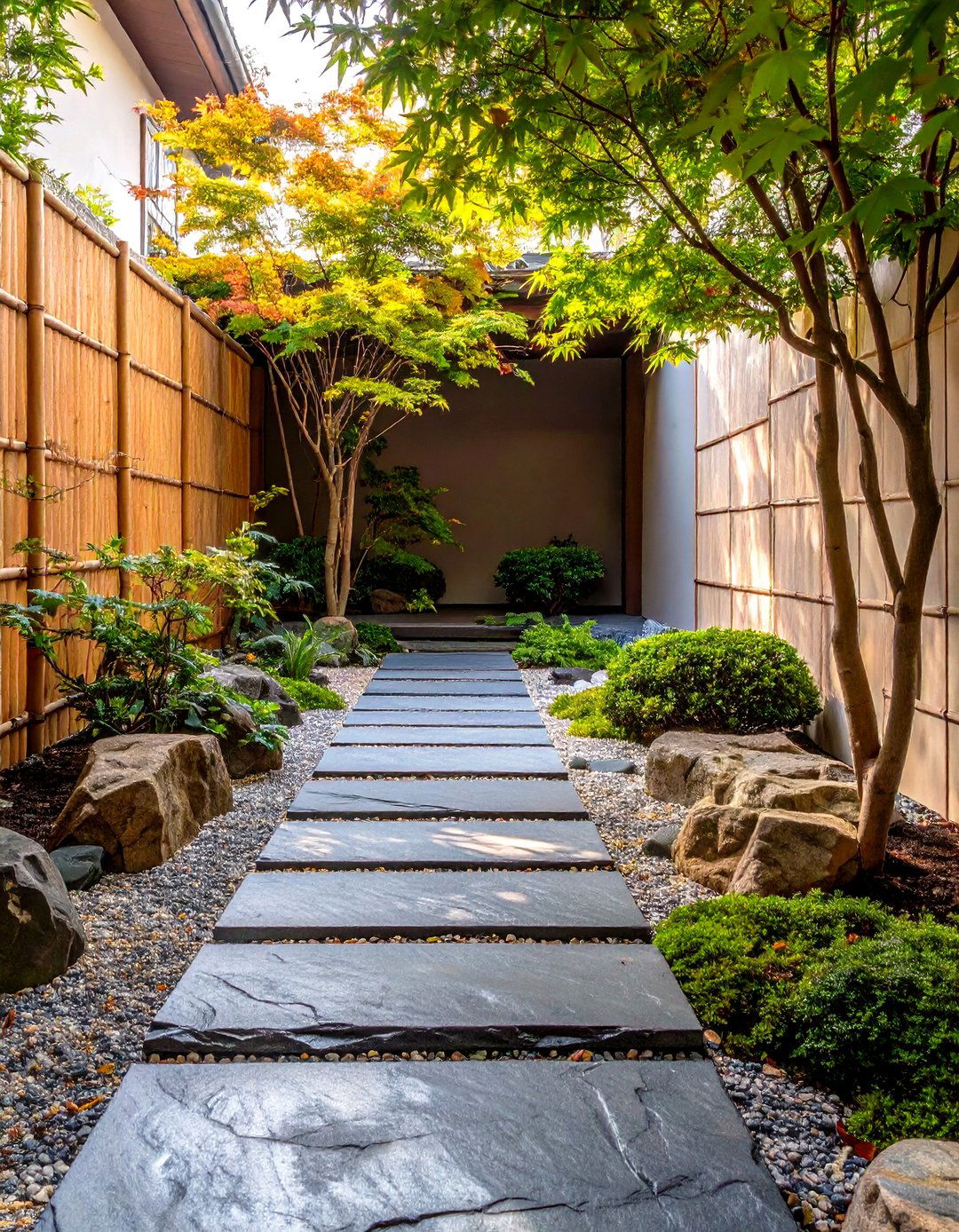 The Asian Inspired Zen Garden Path - 30 exterior basement entrance ideas