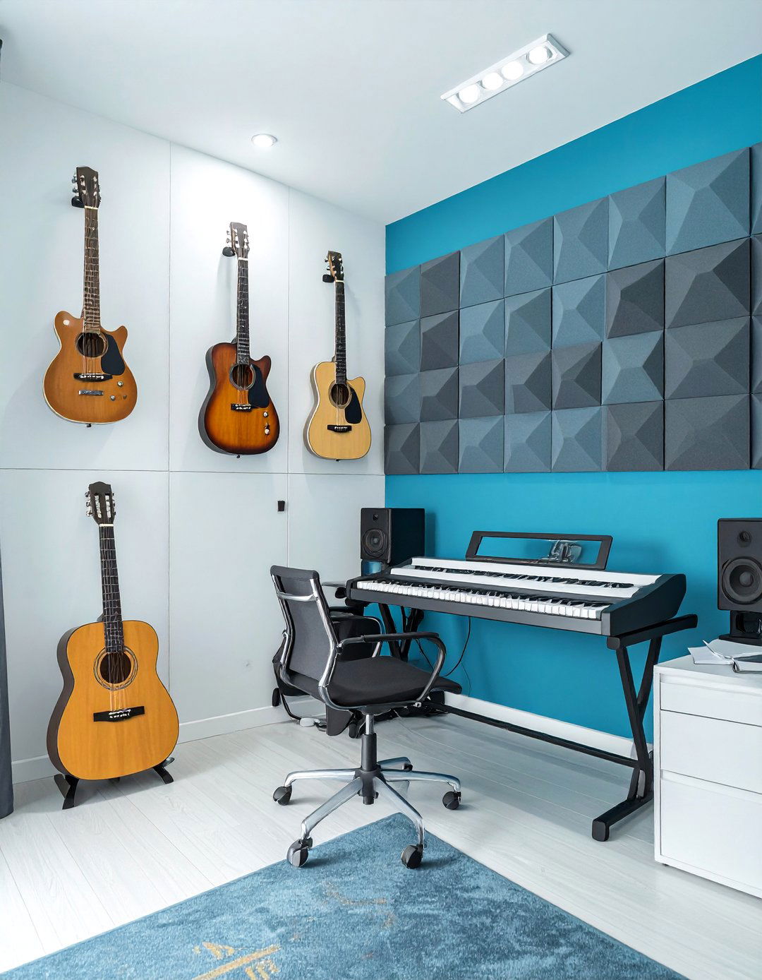 The Aspiring Musicians Studio Room - 30 ai teen room design ideas