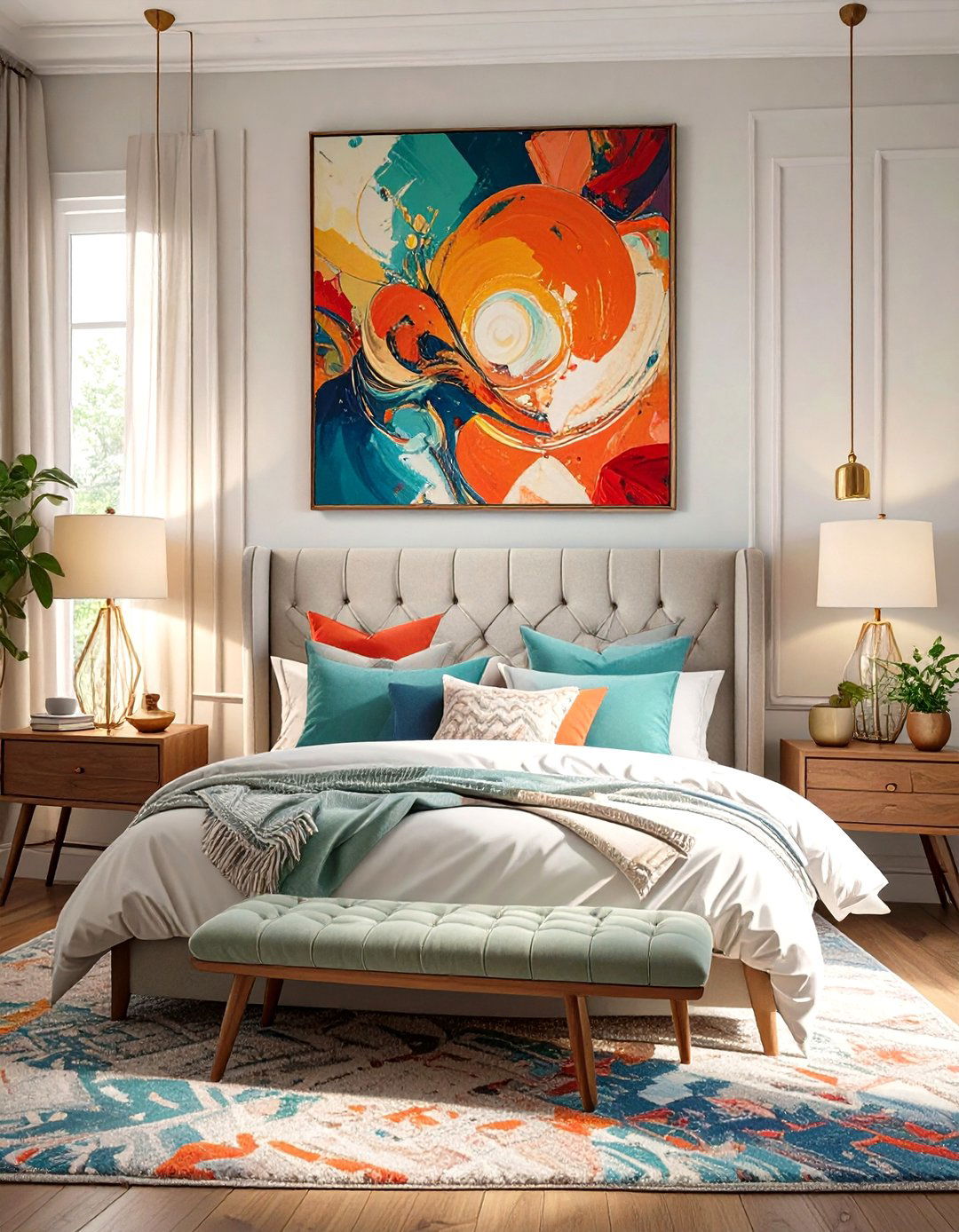 The Asymmetrical Bedroom Balance - 30 master bedroom layout ideas