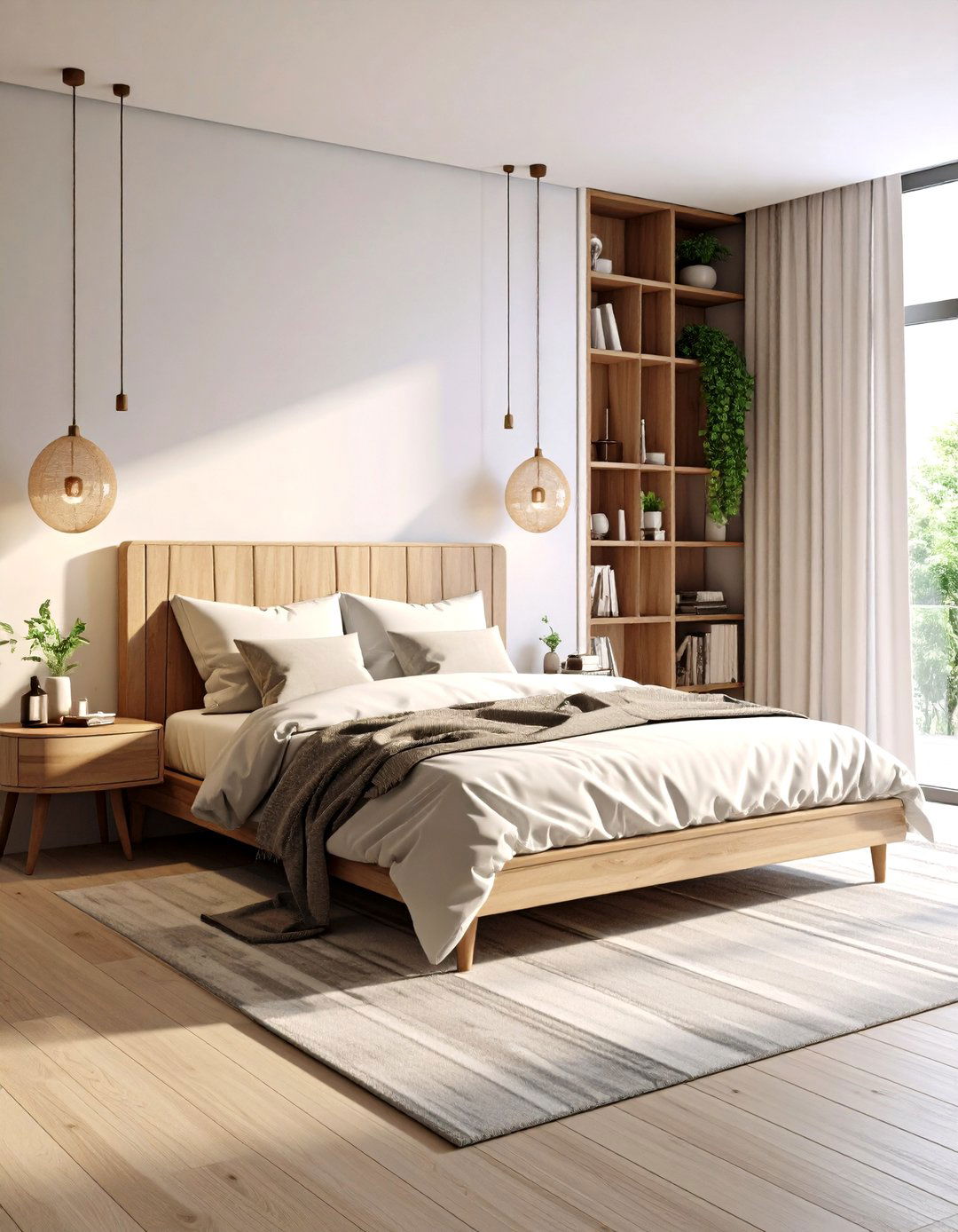 The Asymmetrical Furniture Arrangement - 30 layout ways to arrange a small bedroom ideas