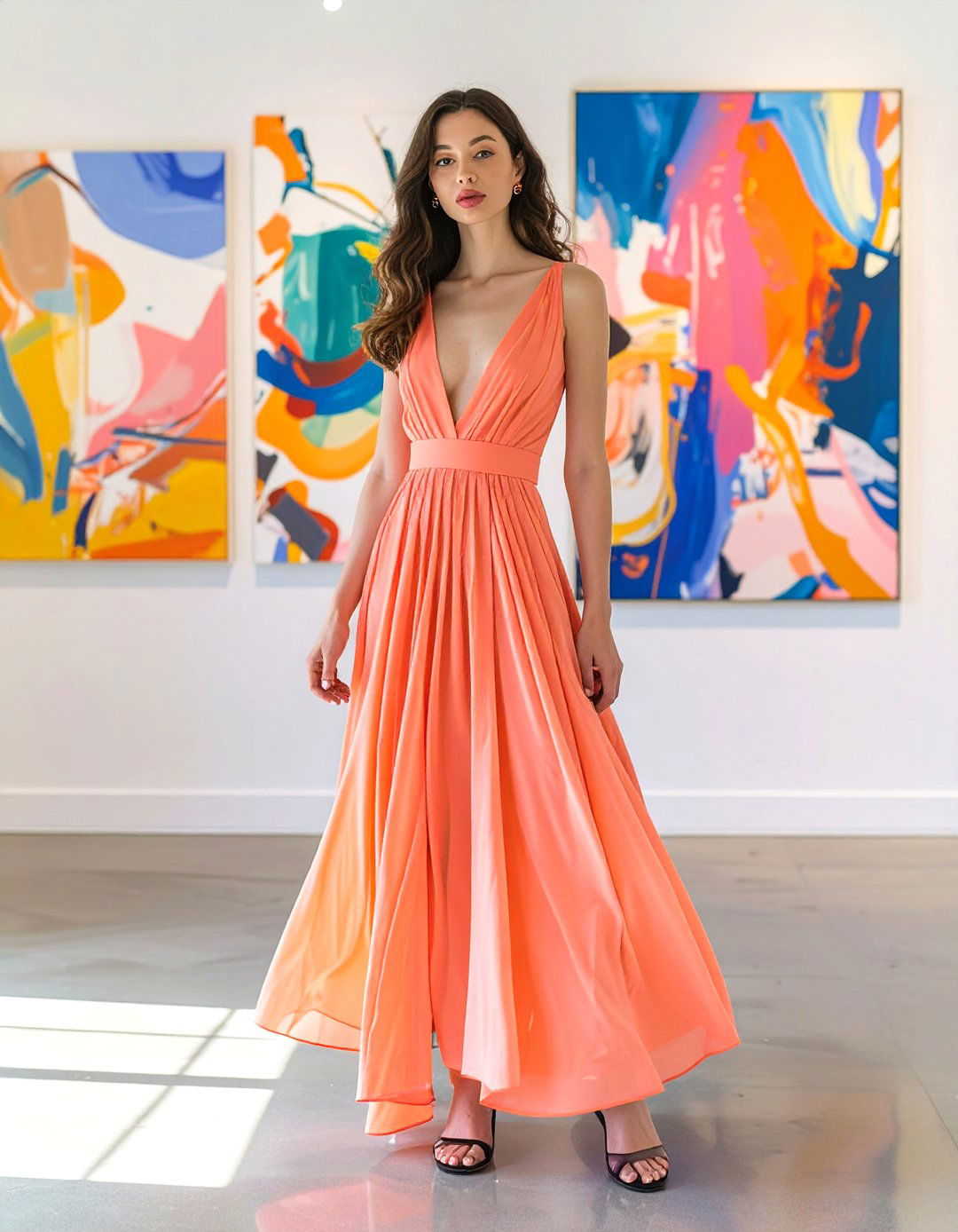 The Asymmetrical Hem Dress - 30 baby shower guest outfit ideas