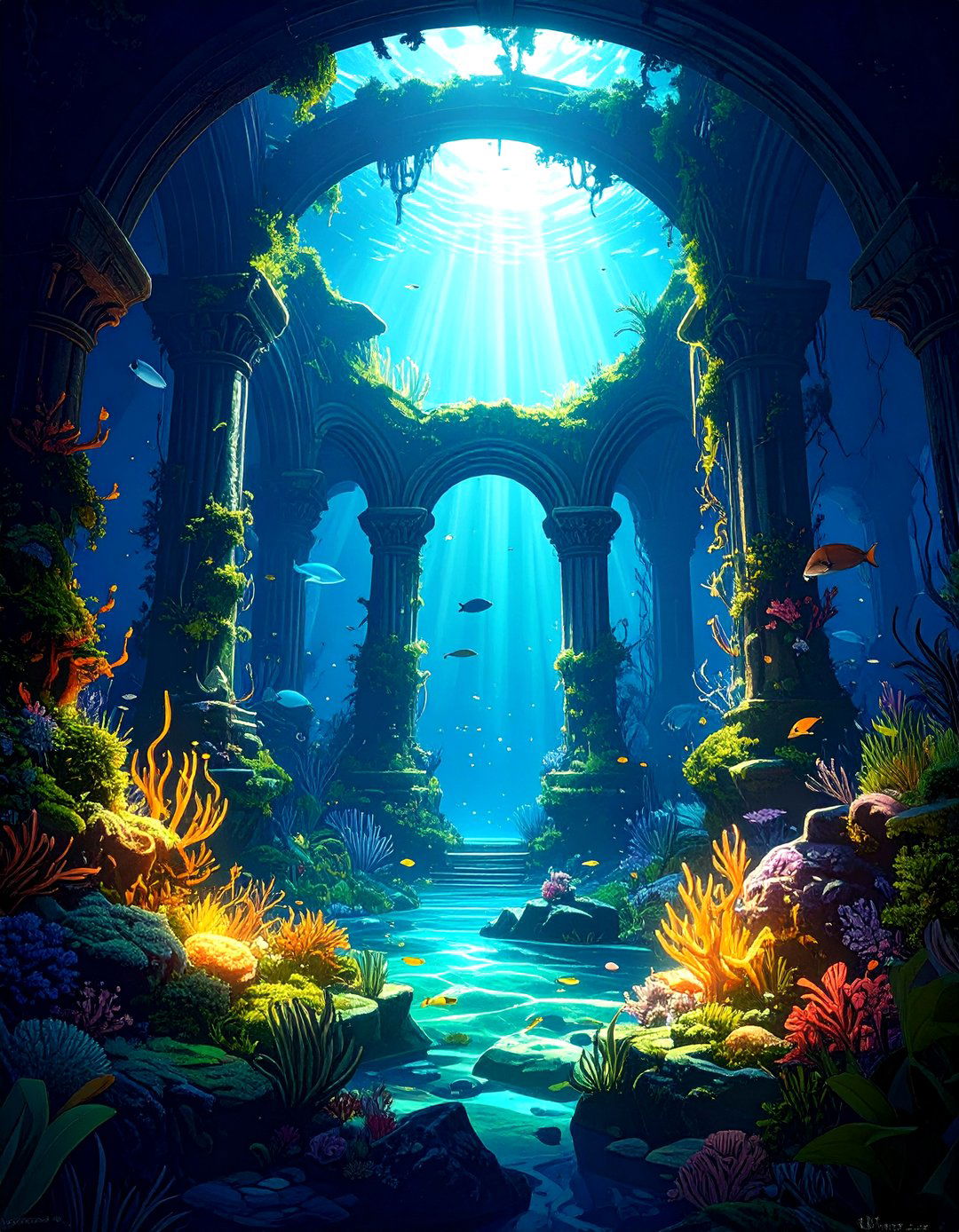 The Atlantis Underwater Garden - 30 lego ideas botanical garden
