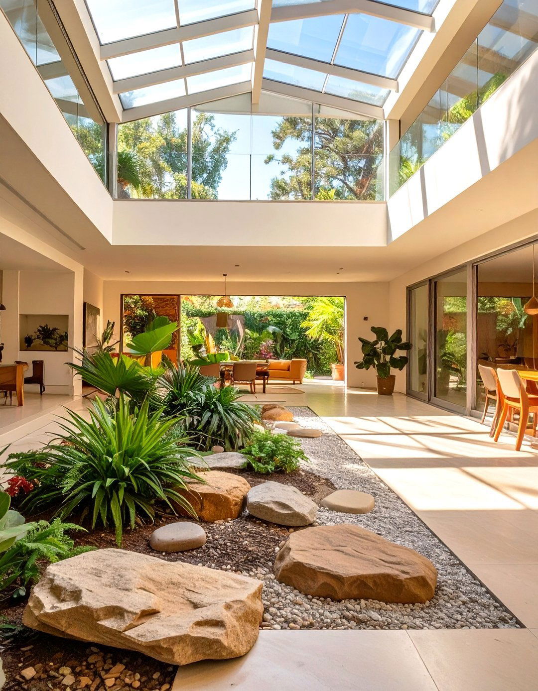 The Atrium Garden Courtyard - 30 midcentury modern interior design ideas