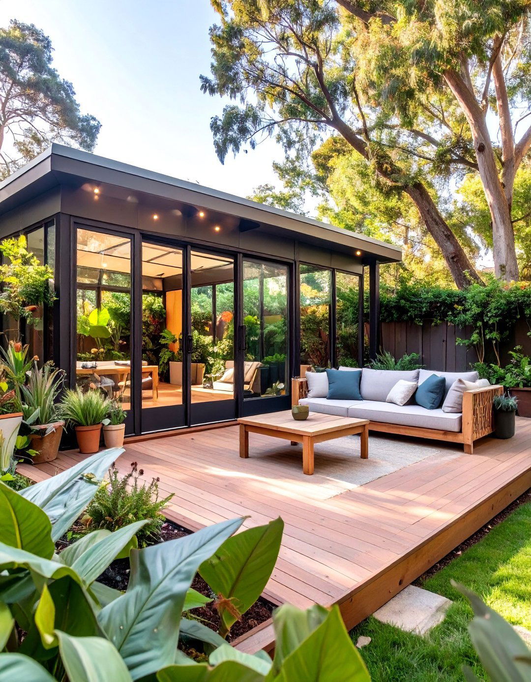 The Attached Greenhouse Deck - 30 deck ideas with roof