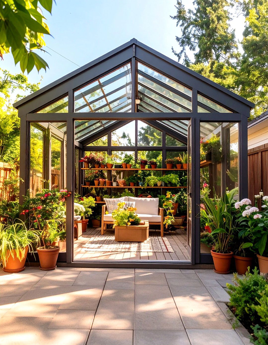The Attached Greenhouse Sunroom - 30 covered patio extension ideas
