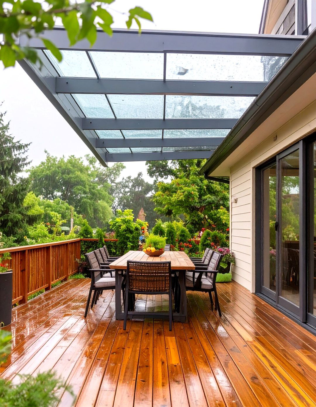 The Attached Lean To Roof - 30 deck canopy ideas