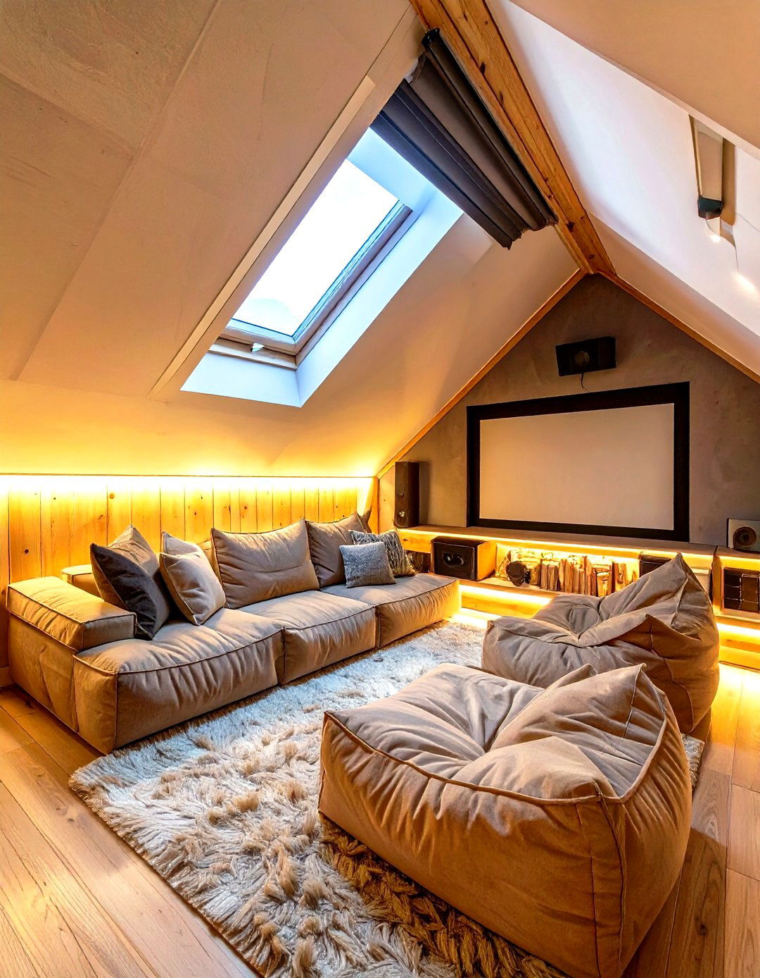 The Attic Cinema Nook - 30 home theater room ideas