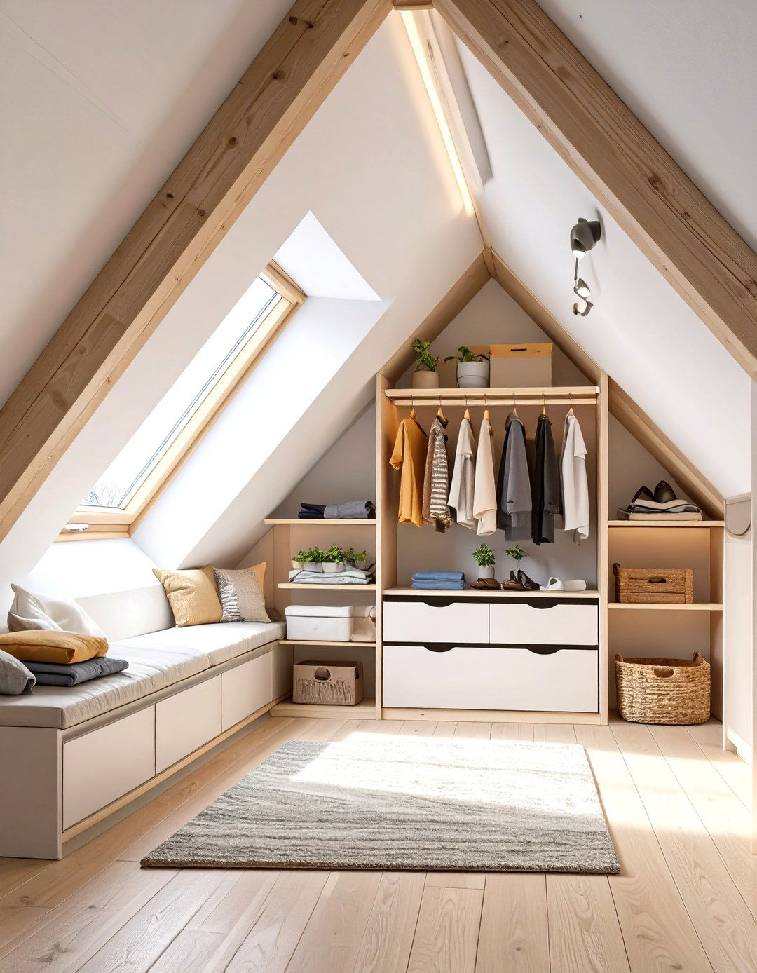 The Attic Closet with Slanted Ceiling Hack - 30 ikea closet organizer ideas