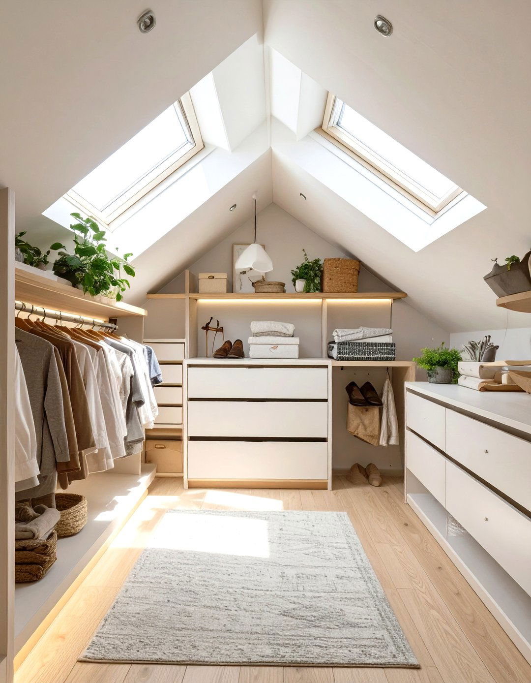 The Attic Conversion Closet - 30 modern closet design ideas