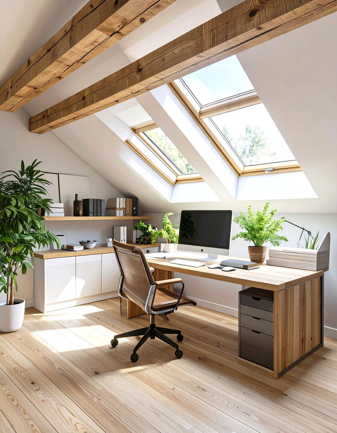 The Attic Loft Home Office - 30 modern home office design ideas