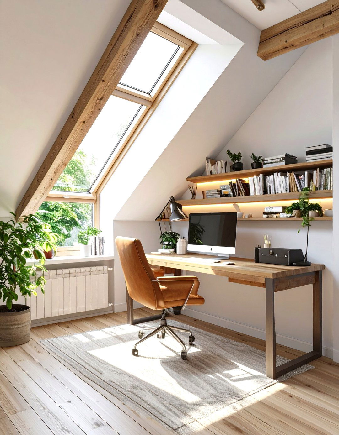 The Attic Loft Home Office - 30 home office furniture ideas