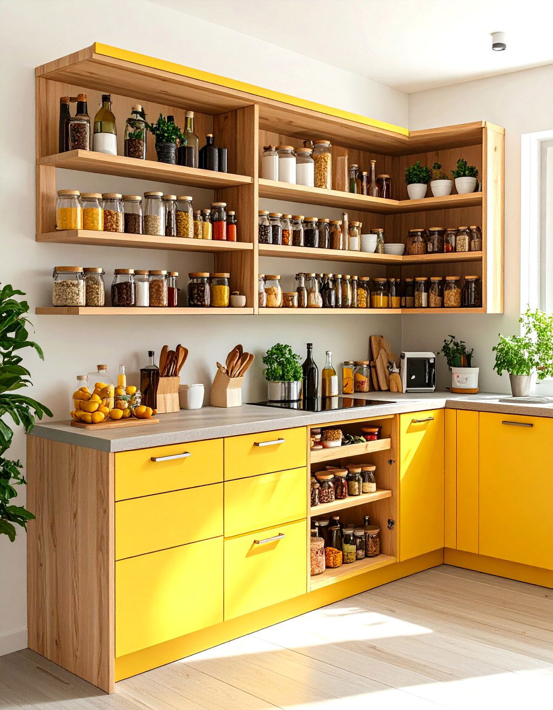 The Automated Corner Cabinet Lift System - 30 kitchen corner cabinet ideas