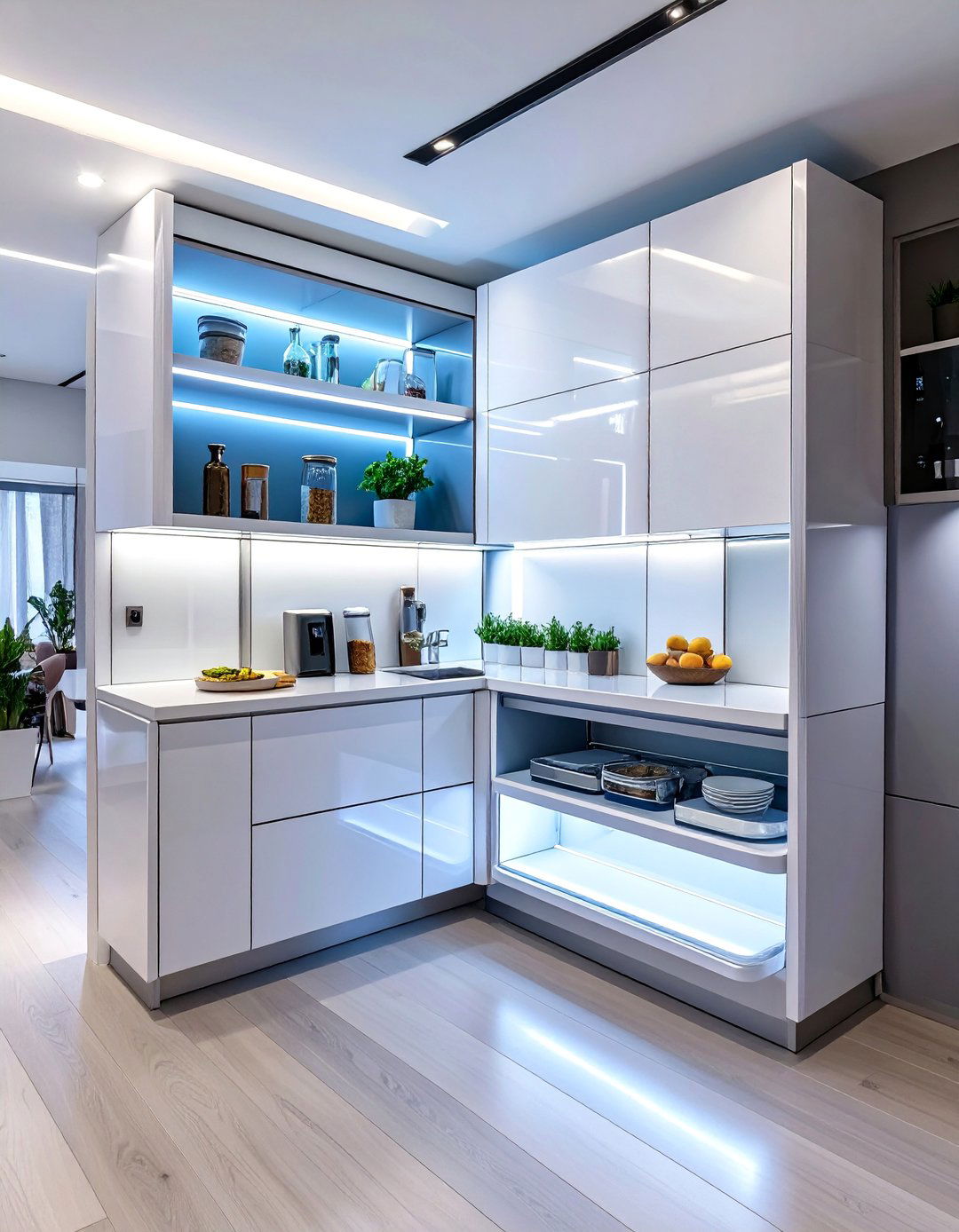 The Automated Corner Cabinet - 30 blind corner kitchen cabinet ideas