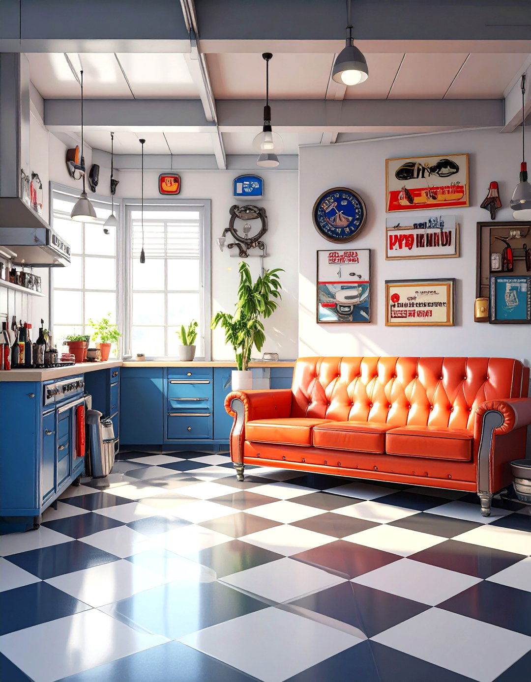 The Automotive Garage Pit Stop - 30 man cave furniture ideas