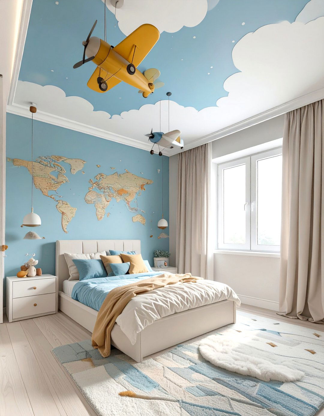 The Aviation Adventure Bedroom - 30 kids bedroom ideas