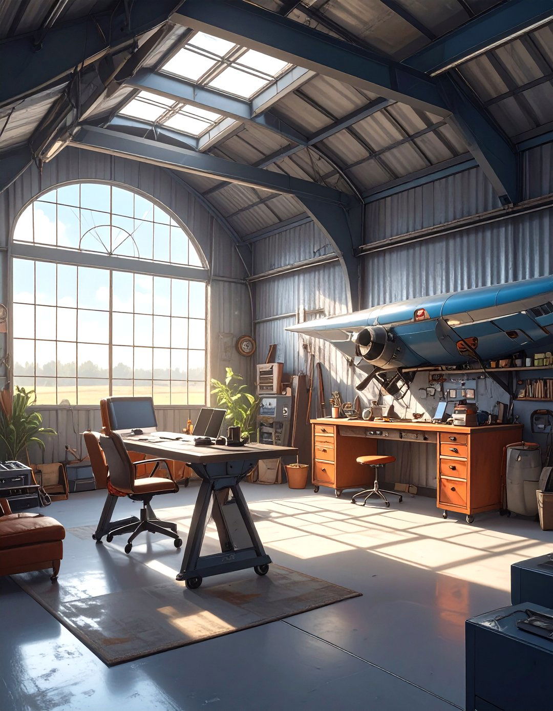 The Aviation Hangar Man Cave - 30 man cave decor ideas