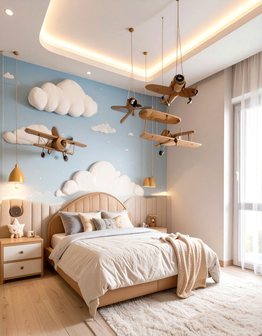 The Aviation Pilots Cockpit Room - 30 kids room decor ideas