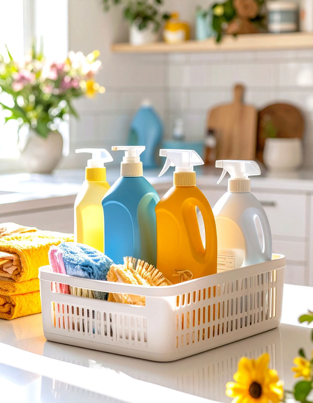 The Baby Safe Cleaning Supplies Basket - 30 baby shower gifts ideas