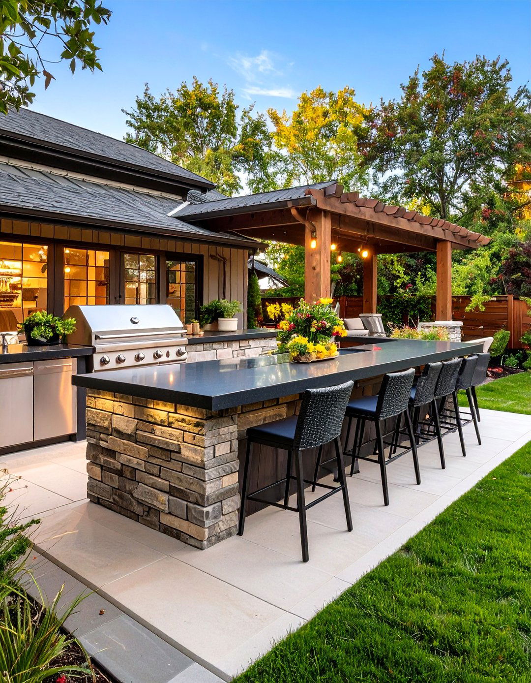 30 Modern Backyard Landscape Ideas for Every Home - We Love Home Blog