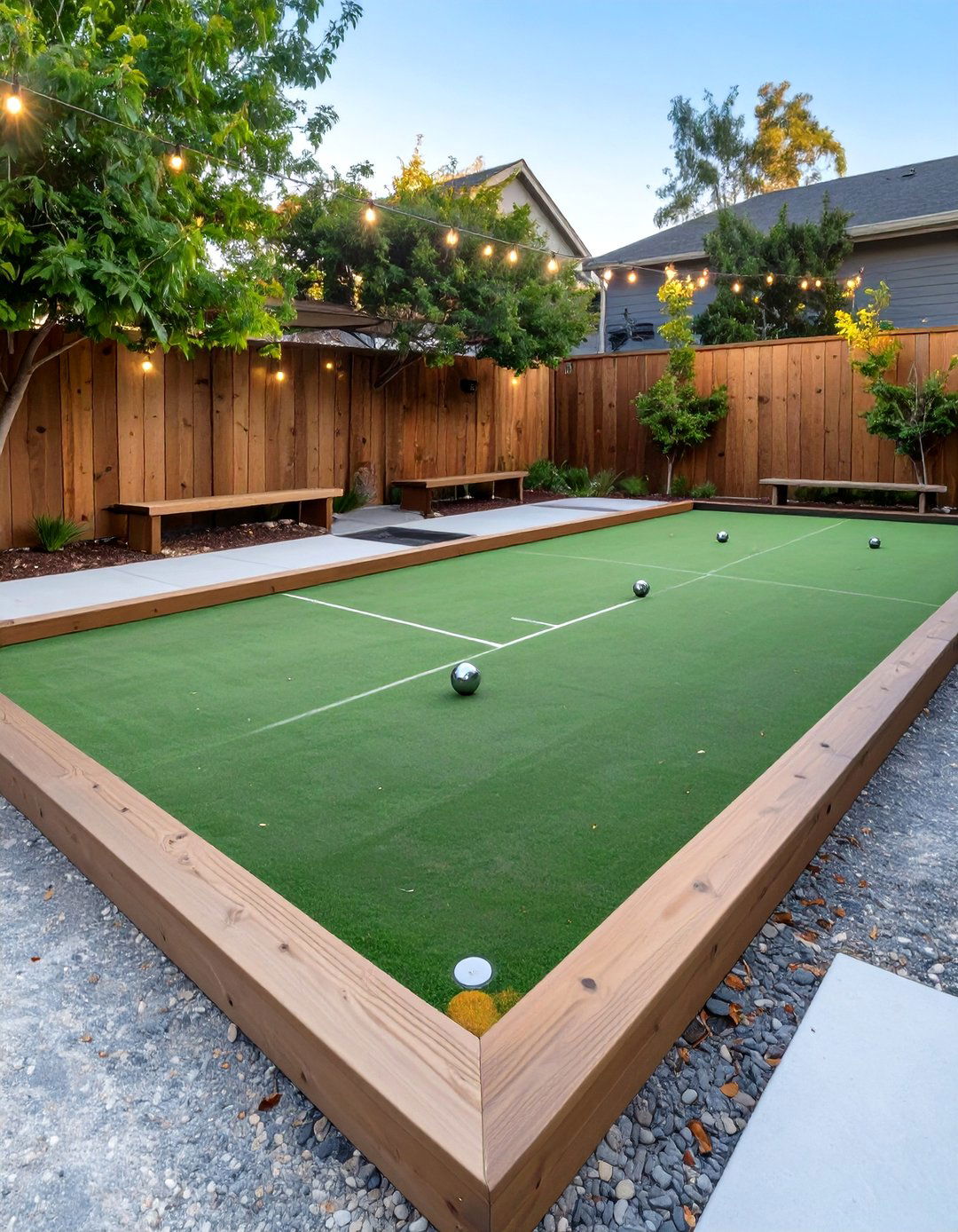 The Backyard Bocce Ball Court - 30 backyard turf ideas