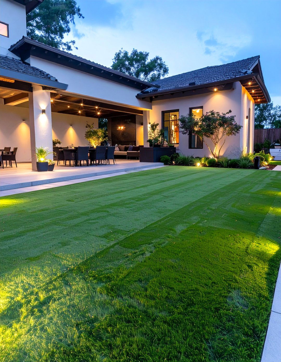 The Backyard Event Space with Turf - 30 backyard turf ideas