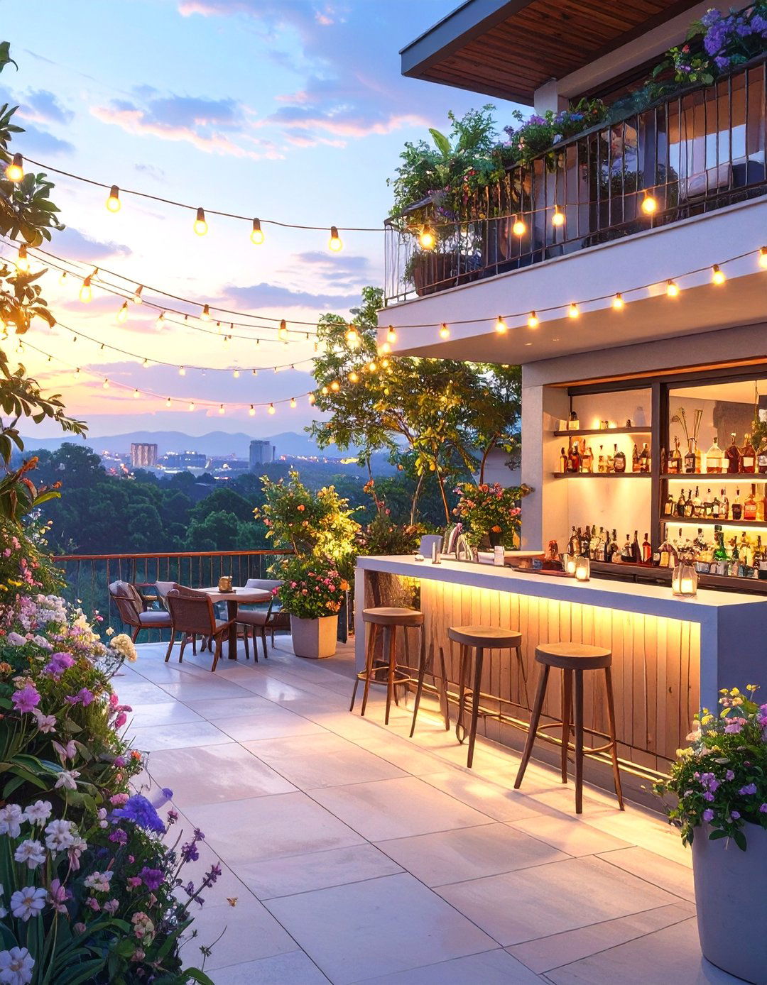 The Balcony Bar and Entertainment Garden - 30 balcony garden ideas