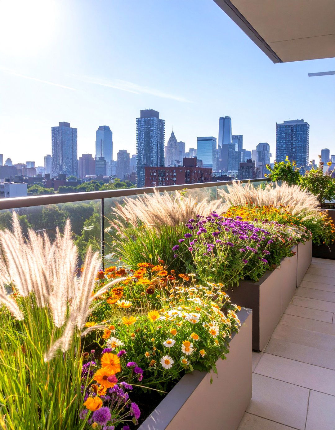 The Balcony Meadow Garden - 30 balcony garden ideas