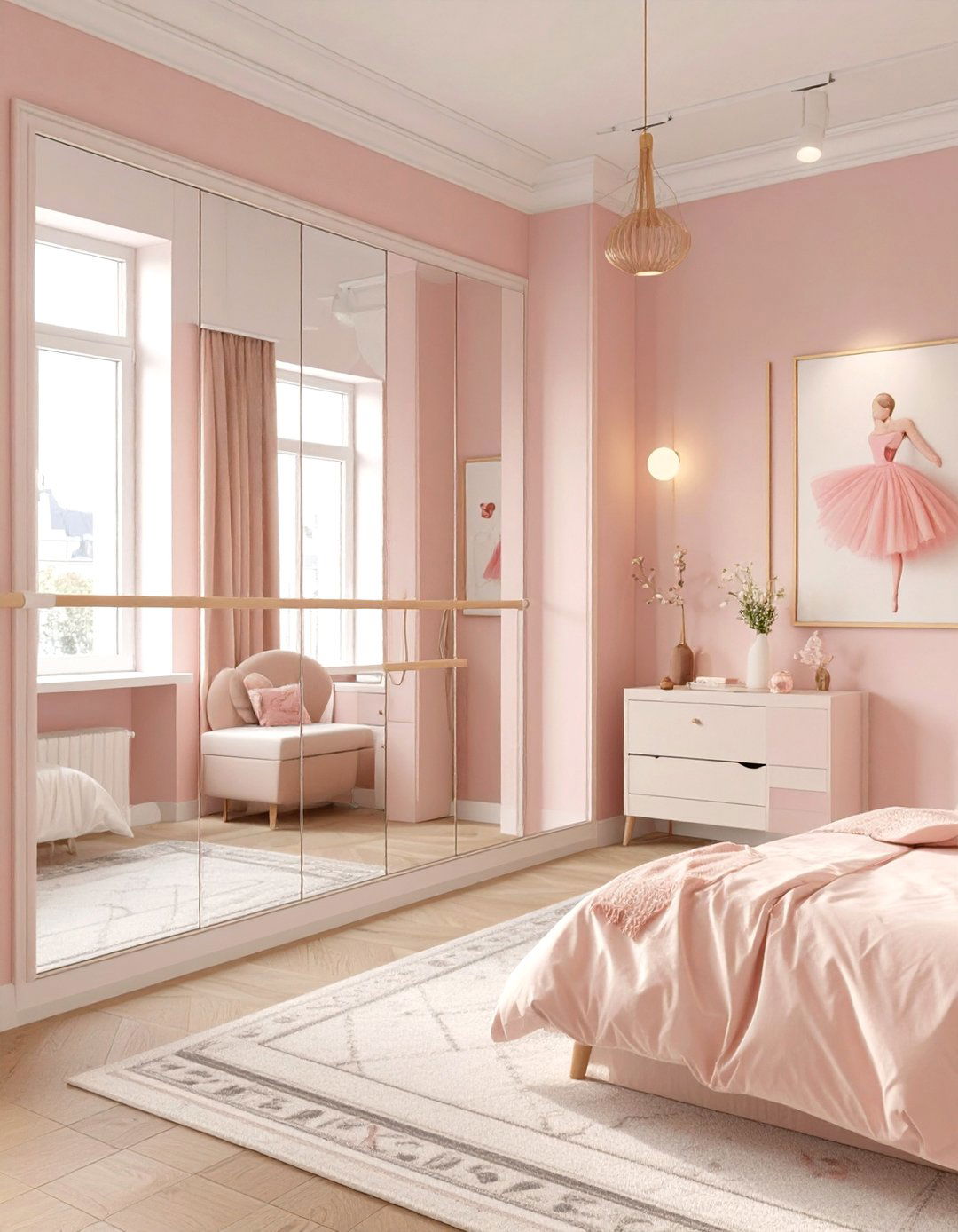 The Ballet Studio Bedroom - 30 kids bedroom ideas