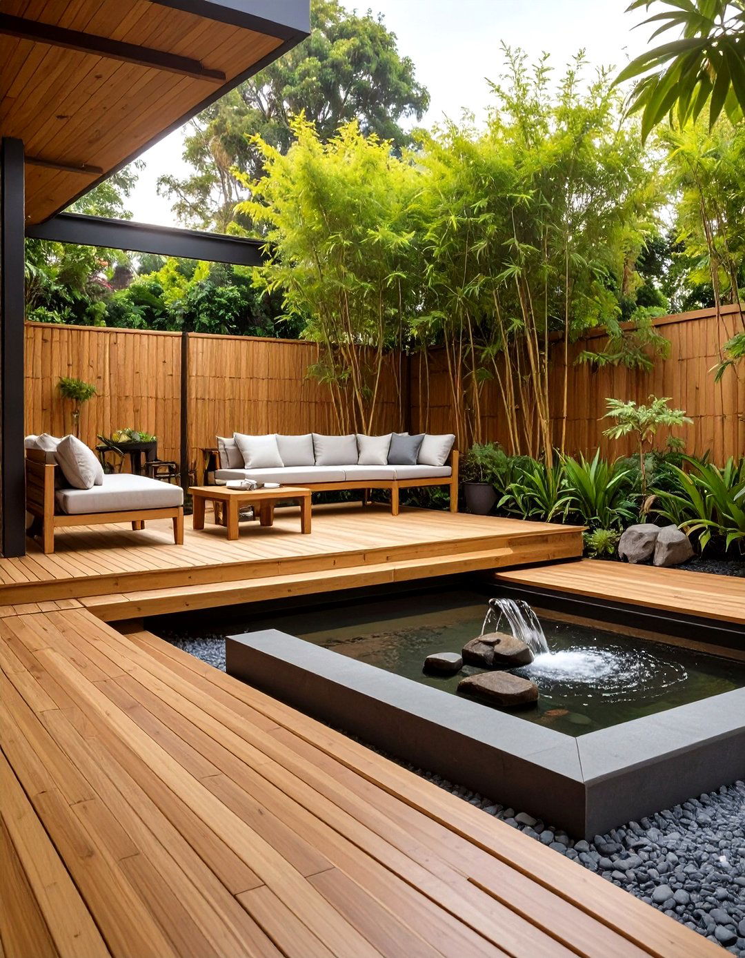 The Bamboo Deck Retreat - 30 cheap deck ideas