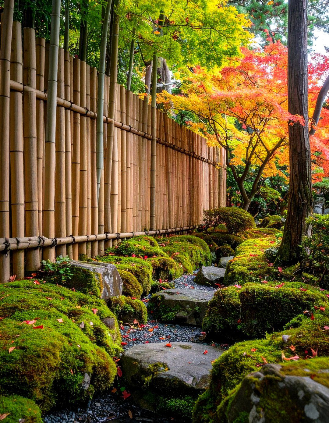 The Bamboo Faced Garden Wall - 30 garden retaining wall ideas