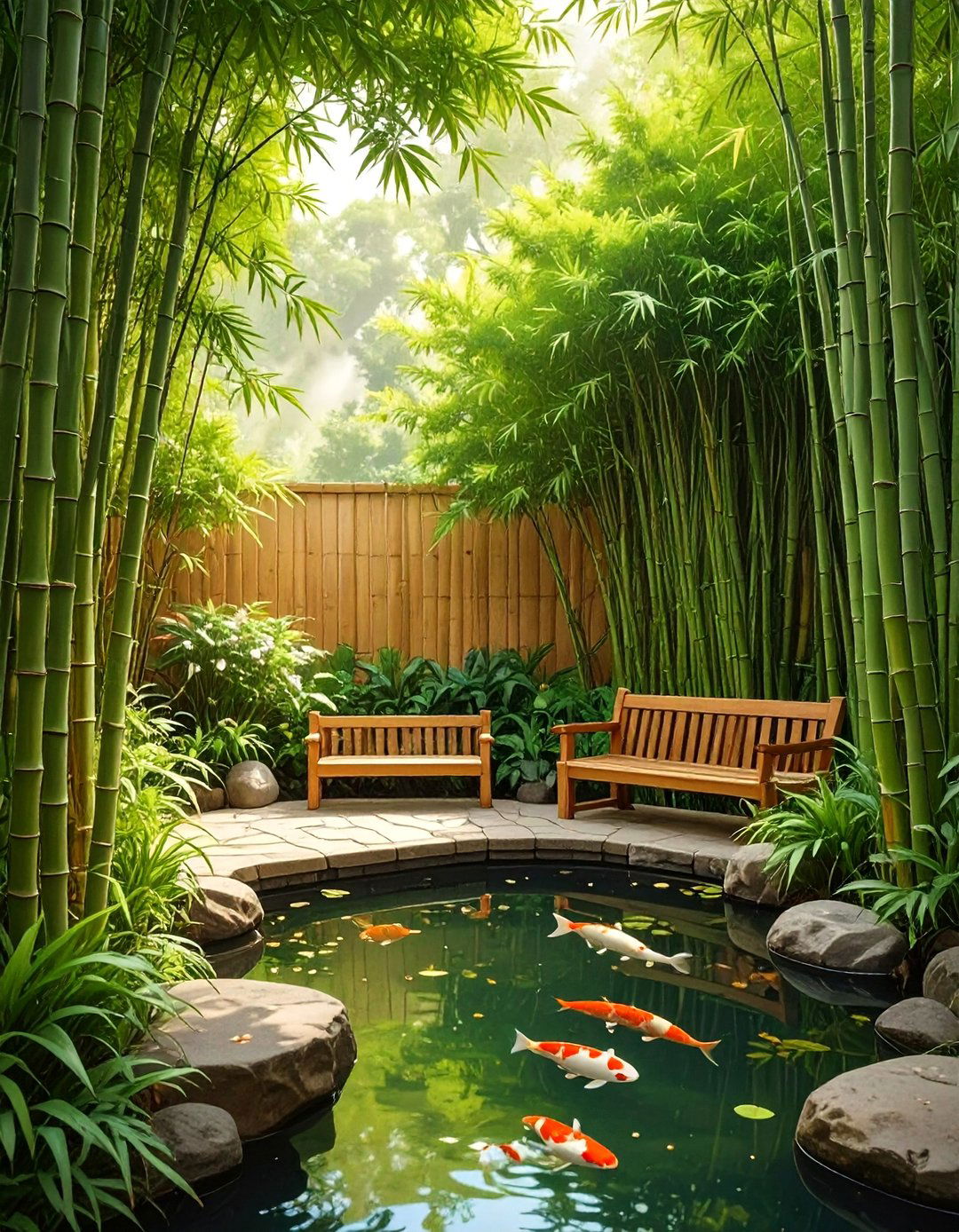 The Bamboo Grove Fence - 30 backyard privacy fence ideas