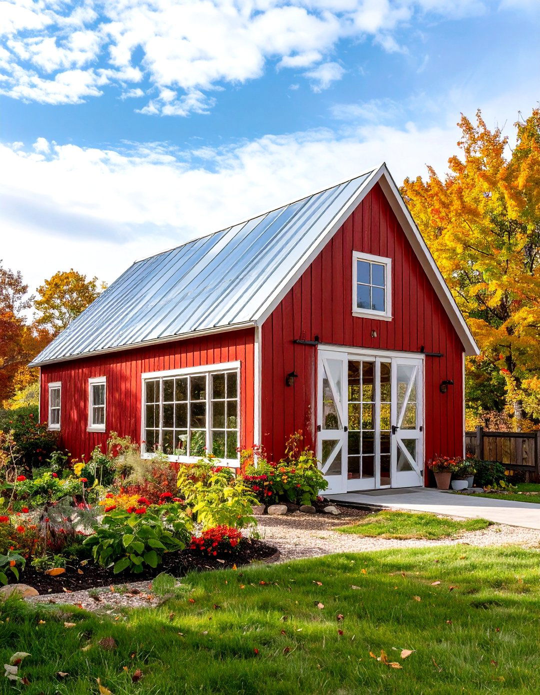 The Barn Style Greenhouse - 30 backyard greenhouse ideas