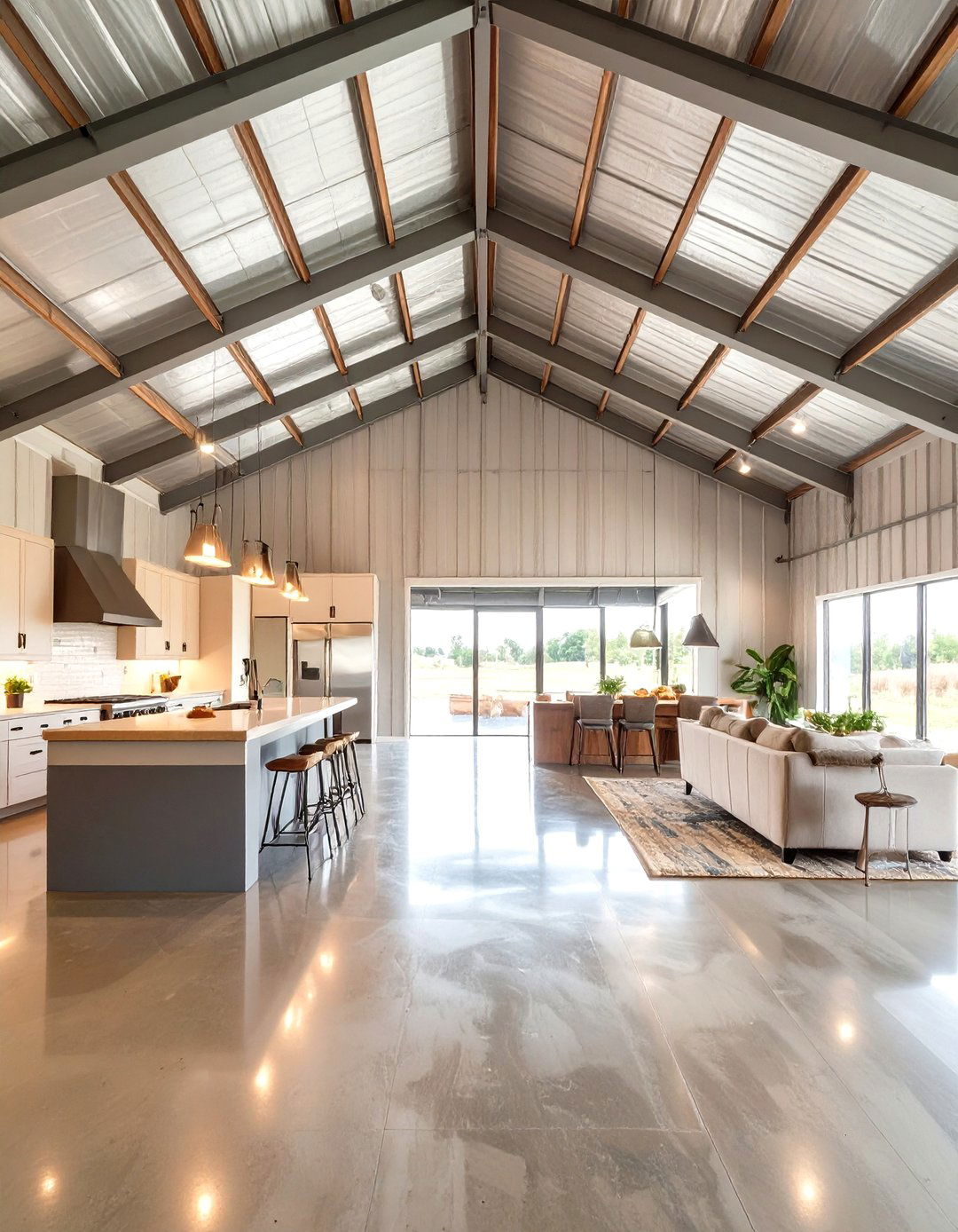 The Barndominium Open Concept Living - 30 house design plans ideas