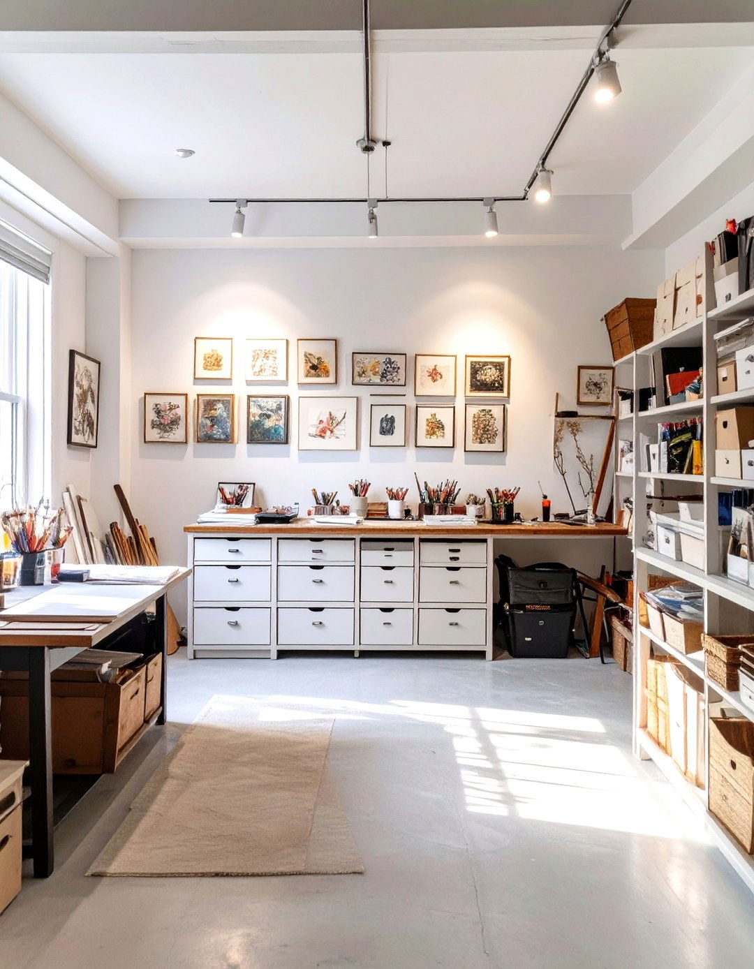 The Basement Art Studio and Gallery - 30 basement organization ideas