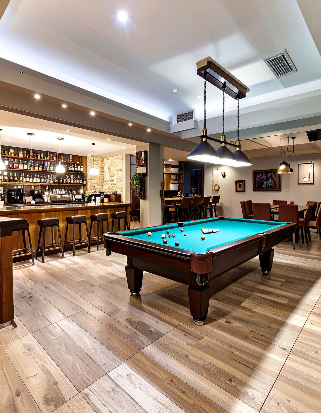 The Basement Bar and Game Room Combo - 30 bar ideas for basement