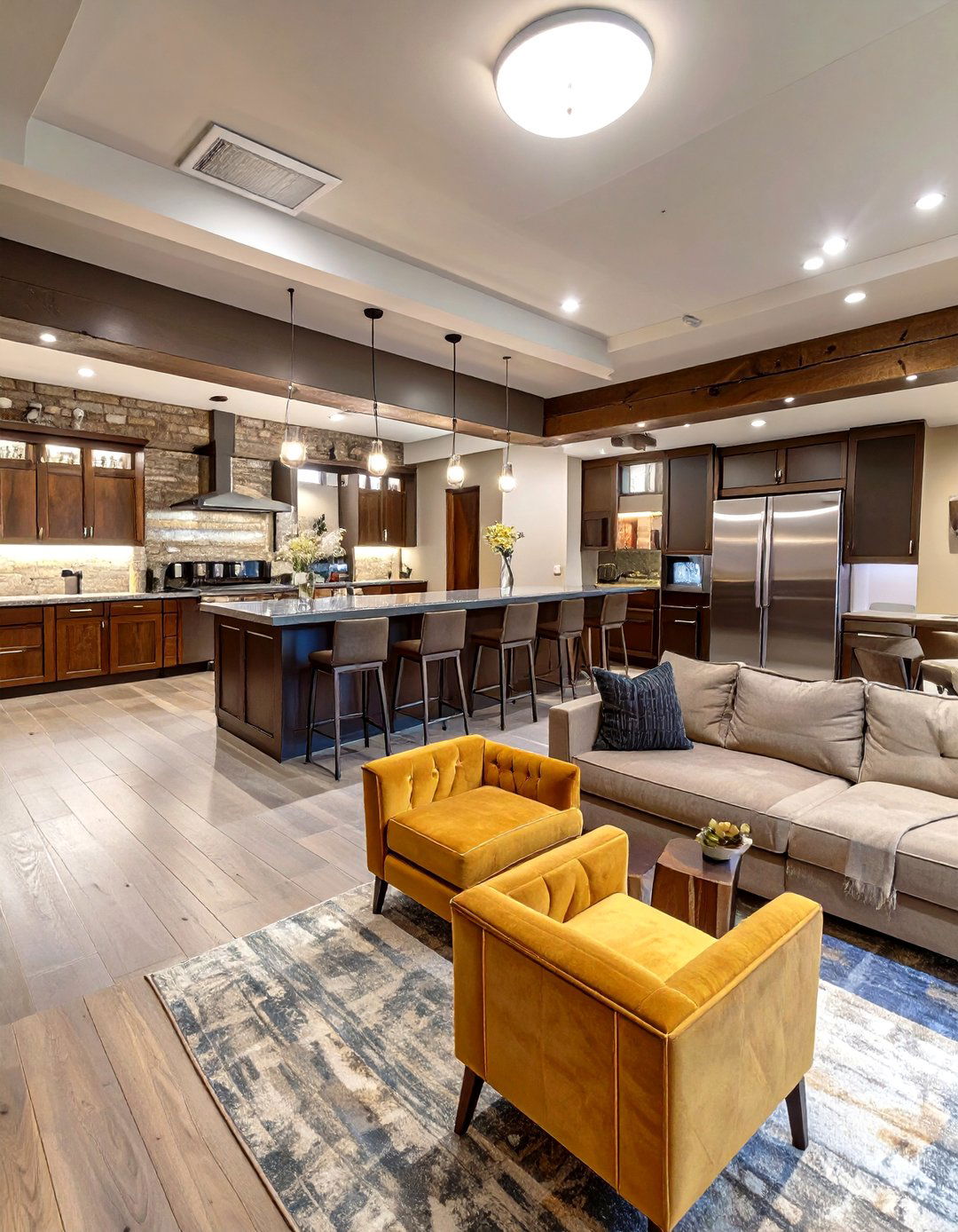 The Basement Bar and Lounge Combo - 30 basement wet bar ideas