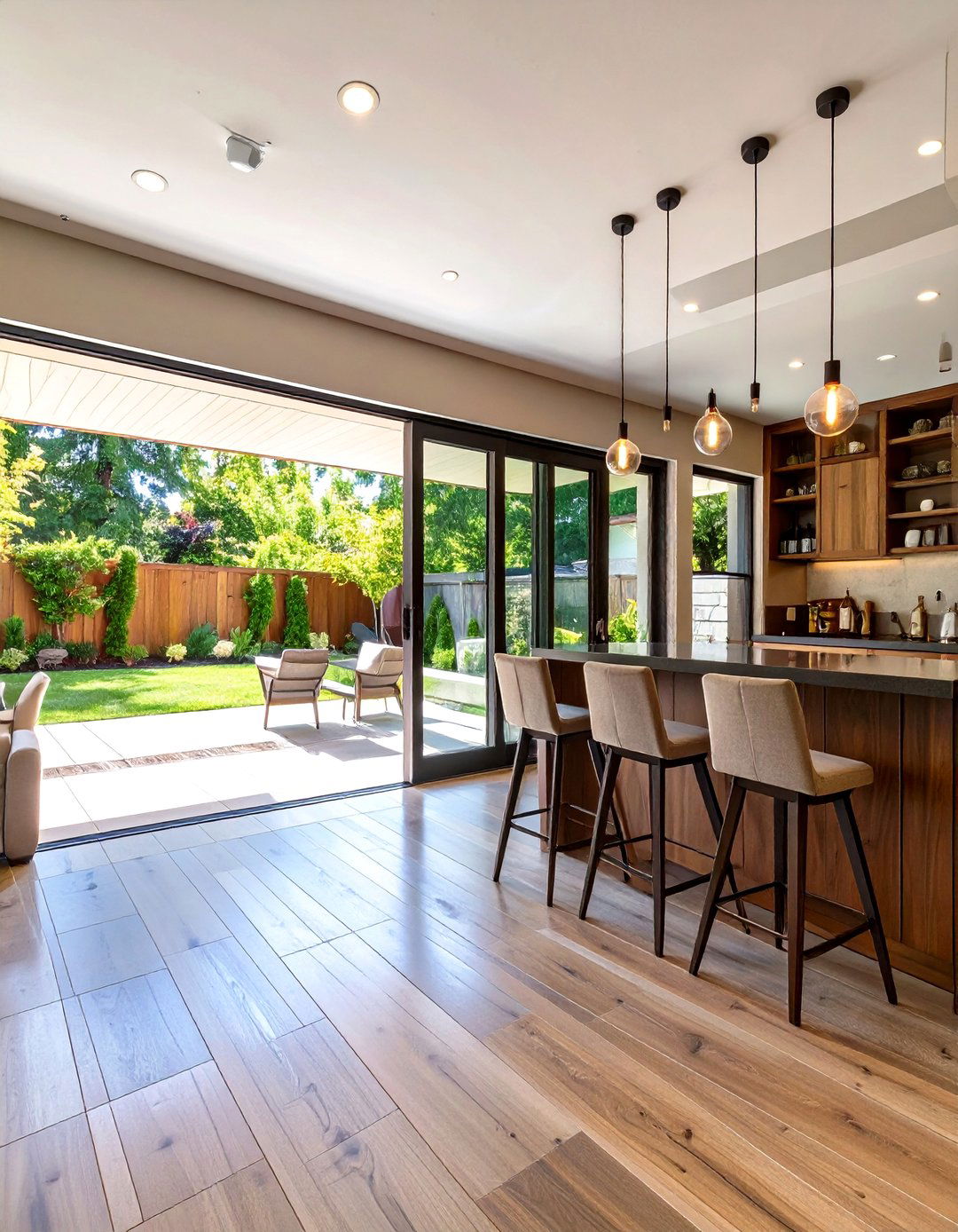 The Basement Bar with a View - 30 bar ideas for basement