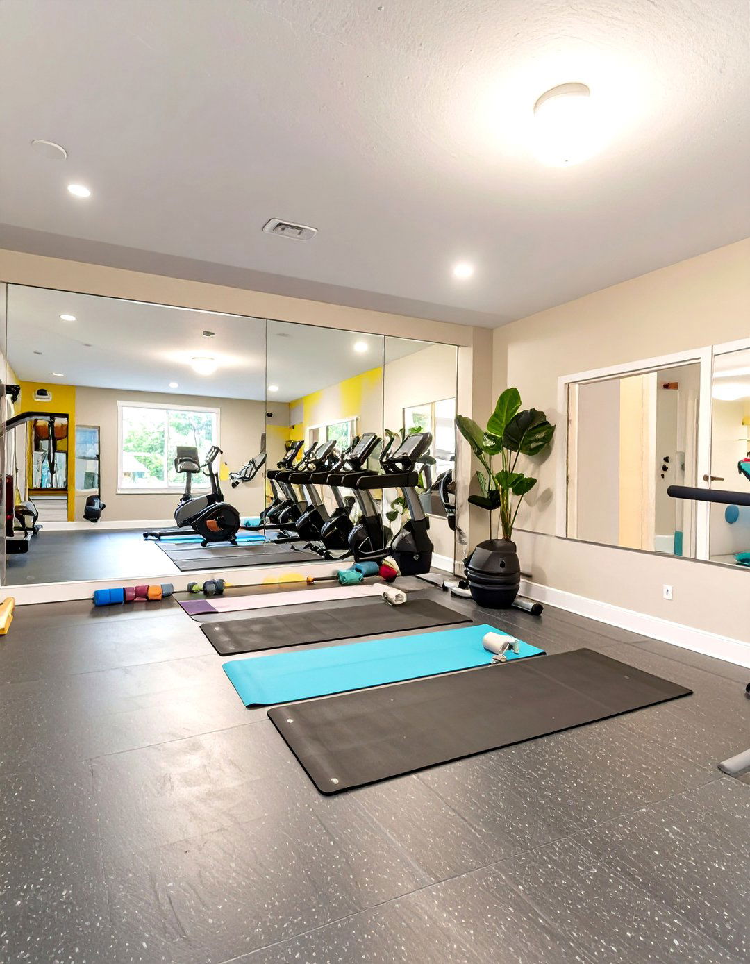 The Basement Home Gym and Wellness Center - 30 basement decor ideas