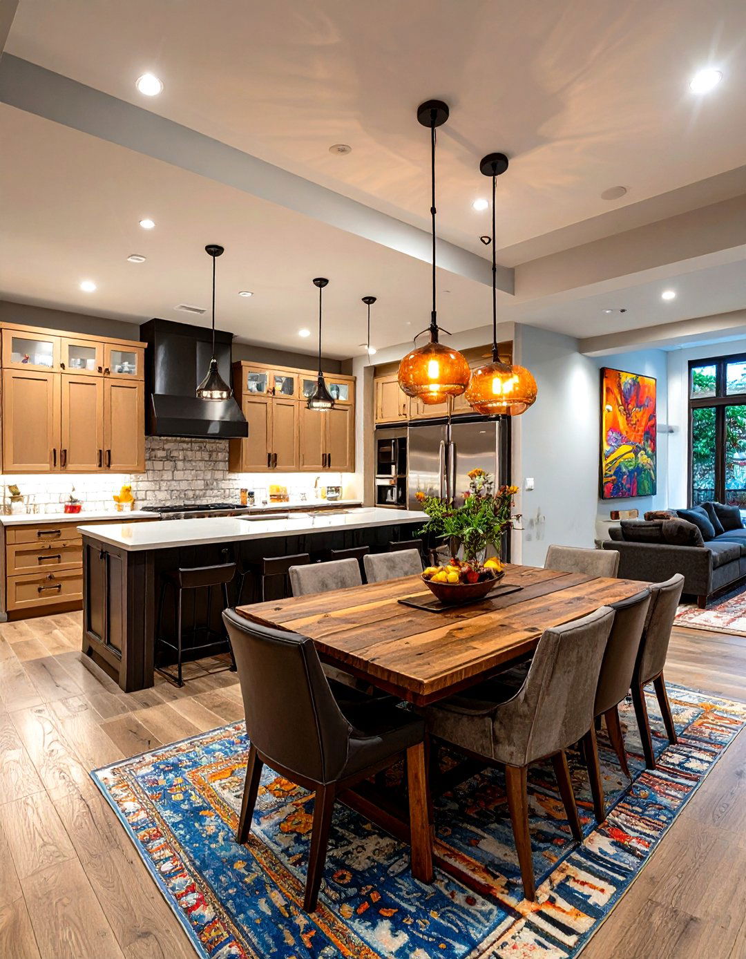 The Basement Kitchen and Dining Area - 30 basement layout ideas