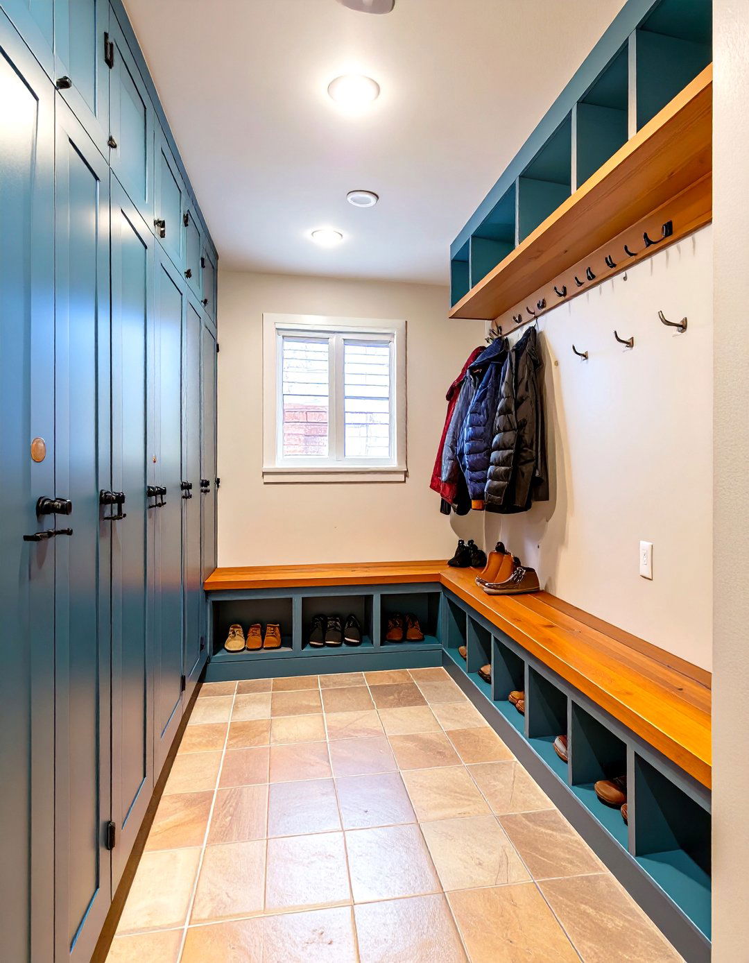 The Basement Mudroom Entry - 30 basement organization ideas