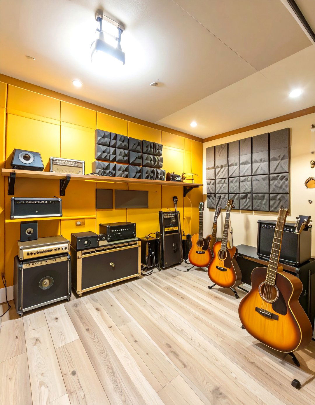 The Basement Music and Jam Room - 30 basement organization ideas