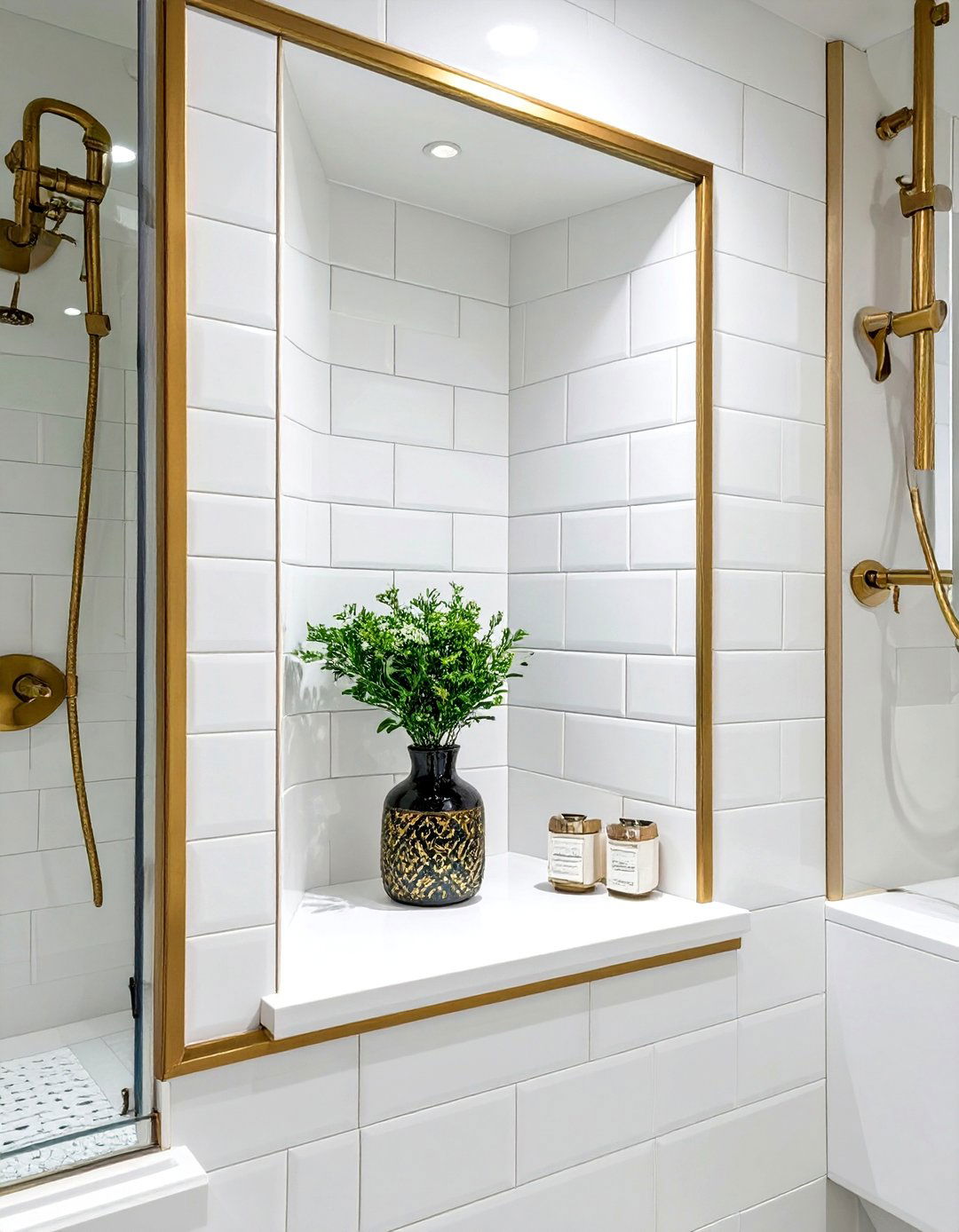 The Bathroom Niche with Metal Trim - 30 bathroom niche ideas