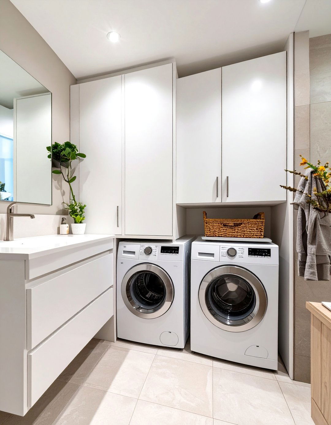 The Bathroom with Integrated Laundry - 30 bathroom layout ideas