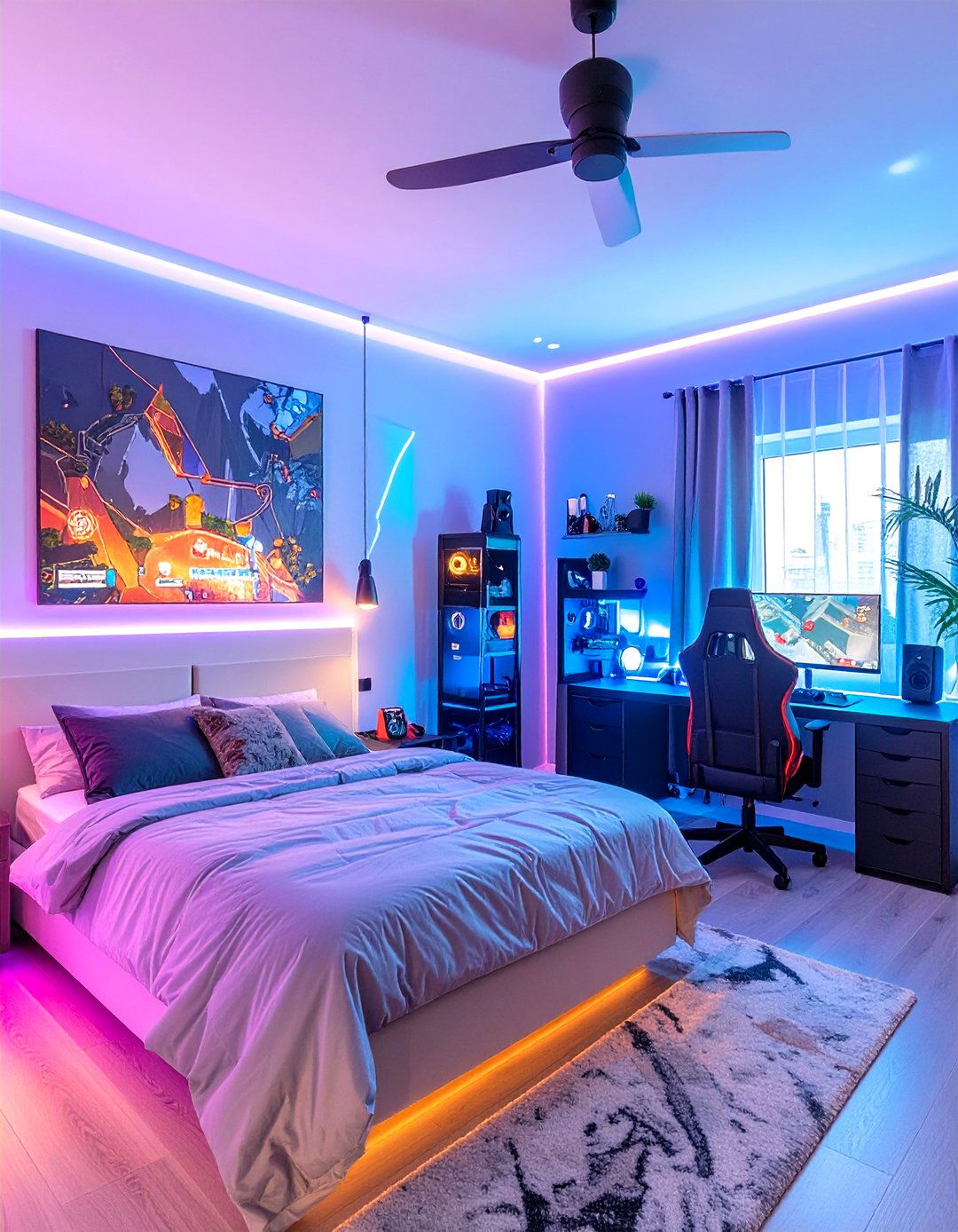 The Battle Royale Arena Gamer Bedroom - 30 gamer bedroom ideas