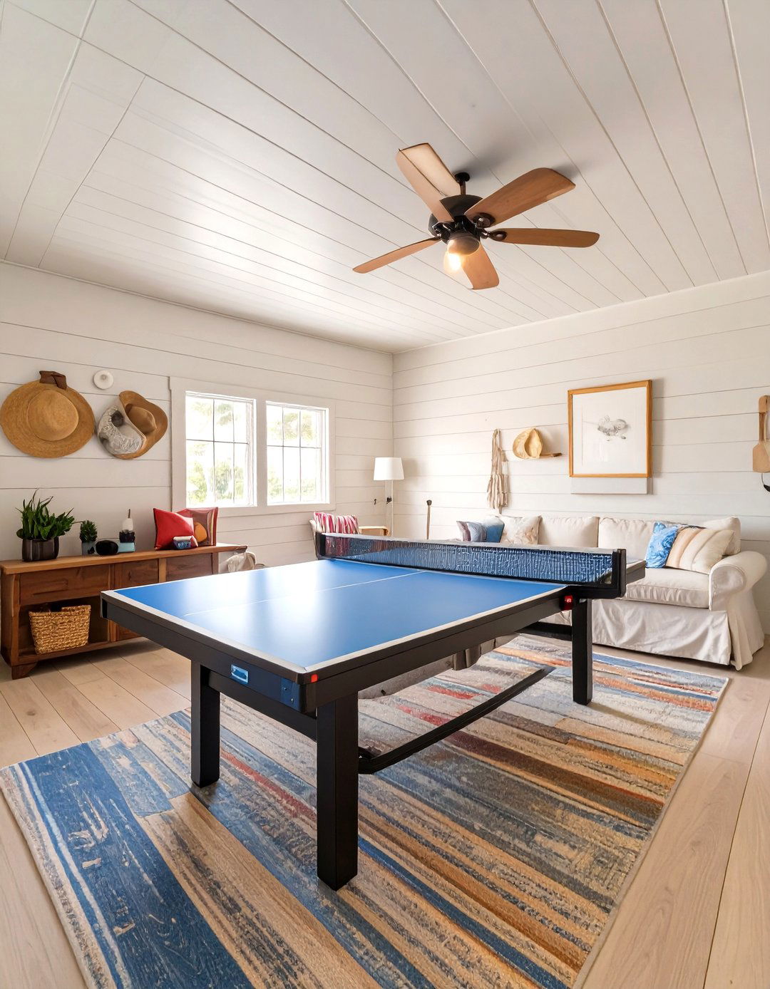 The Beach House Hangout Garage - 30 garage game room ideas