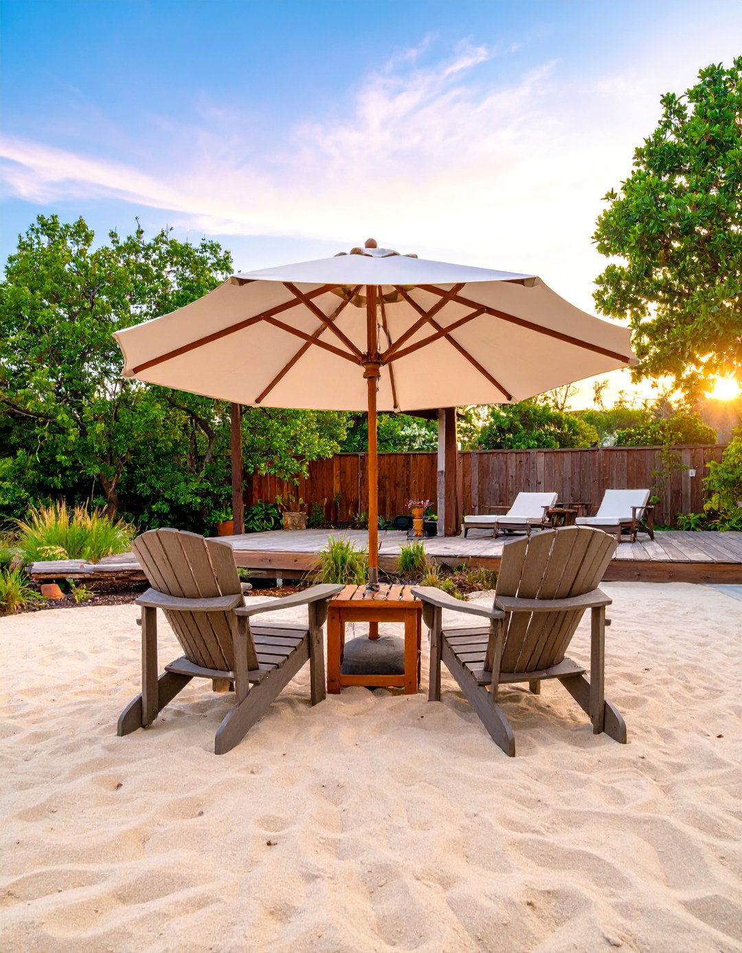 The Beach Inspired Sandy Retreat - 30 backyard hardscape ideas