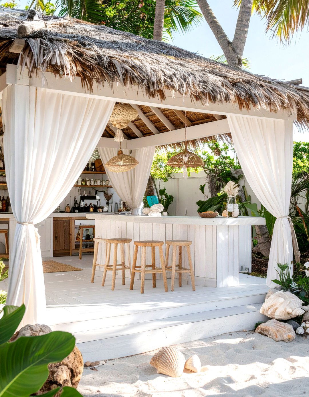 The Beachcombers Bungalow Bar - 30 backyard tiki bar ideas